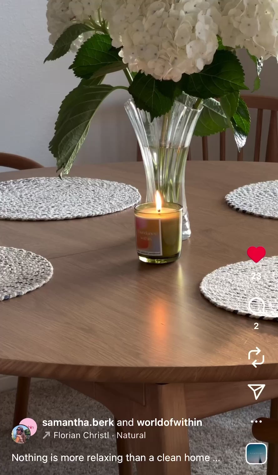 luxury non-toxic candle for mindfulness rituals and home décor, unique self-care gift candle with hidden affirmation inside, within candle